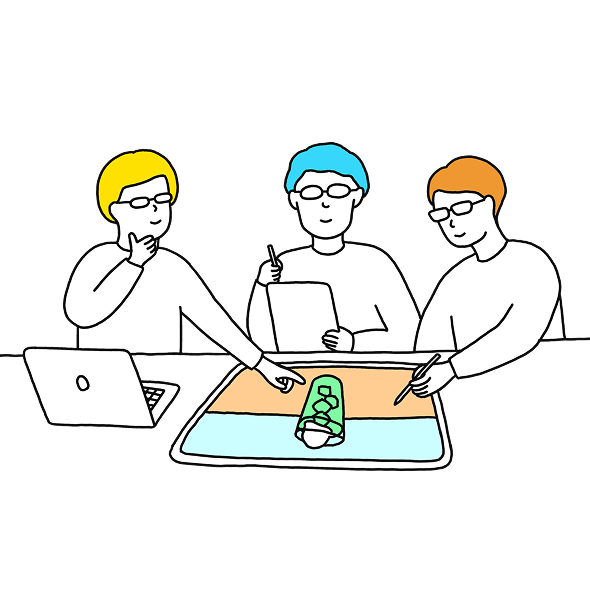 キヅキランド体験ガイドのイラスト